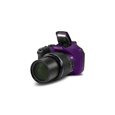 Minolta MN67Z 20MP Full HD Wi-Fi Bridge Camera with 67x Optical Zoom, Purple