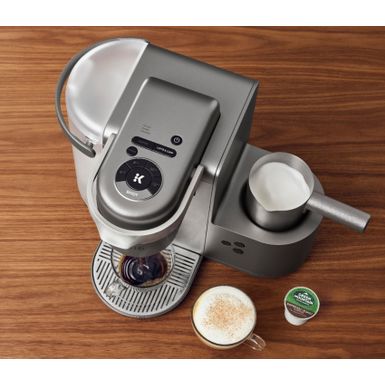 Single Serve K-Cup Coffee Maker with Milk Frother