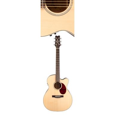 image of Jasmine JO-37CE Cutaway Orchestra Acoustic Electric Guitar. Natural with sku:jas--jo37cenat-guitarfactory