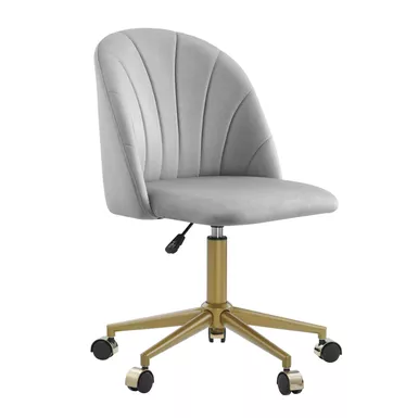 image of Aberdeen Desk Chair Light Gray with sku:lfxs2092-linon