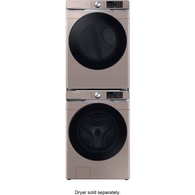 Alt View Zoom 14. Samsung - 4.5 cu. ft. Large Capacity Smart Front Load Washer with Super Speed Wash - Champagne