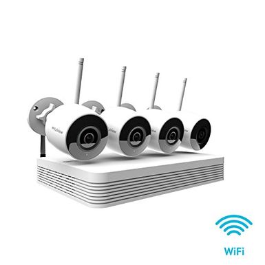 LaView Wi-Fi Wireless 4 Channel Audio & Video H.265 HD 1080P IP NVR Security System W/ 2TB 4 WiFi Bullet 1080P Indoor/Outdoor Wi-Fi...