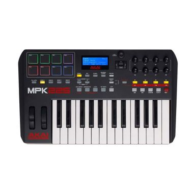 image of Akai MPK225 25-Keys USB/MIDI Compact Keyboard Controller with sku:akmpk225-adorama