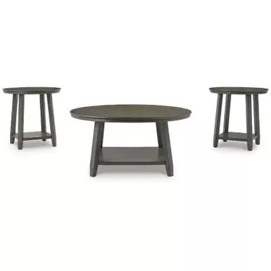 image of Gray Caitbrook Occasional Table Set (3/CN) with sku:t188-13-ashley