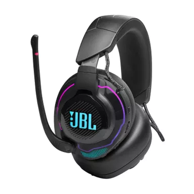 image of JBL Quantum 910 Wireless OverEar Performance Gaming Headset w/ ANC with sku:jblq910wlblkam-powersales