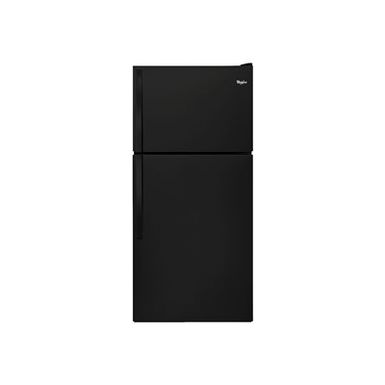 image of Whirlpool Ada 30" Black Top-freezer Refrigerator with sku:wrt318fzdbk-wrt318fzdb-abt