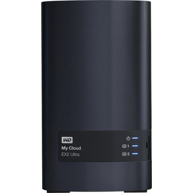 image of WD - My Cloud Expert EX2 Ultra 2-Bay 8TB External Network Attached Storage (NAS) - Charcoal with sku:bb19956905-5061403-bestbuy-westerndigital