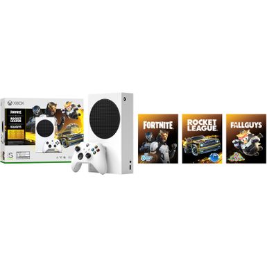 Front Zoom. Microsoft - Xbox Series S 512 GB Console – Gilded Hunter Bundle (Disc-Free Gaming) - White