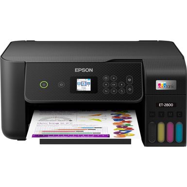 Alt View Zoom 11. Epson - EcoTank ET-2800 Wireless Color All-in-One Inkjet Cartridge-Free Supertank Printer - Black