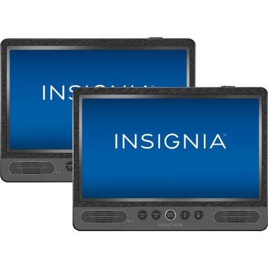 image of Insignia™ - 10" Dual Screen Portable DVD Player - Black with sku:bb21061082-6265752-bestbuy-insignia