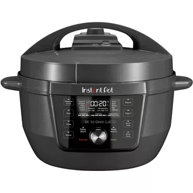image of Instant Pot - RIO WIDE Plus 7.5Qt 7-in-1 Electric Pressure Cooker & Multi-Cooker - Black with sku:bb22153364-bestbuy