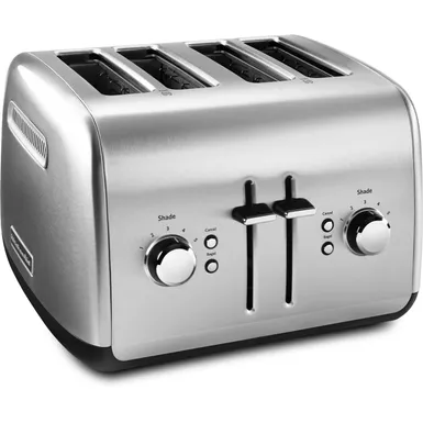 image of KitchenAid 4-Slice Toaster with Manual High-Lift Lever with sku:kmt4115sx-almo