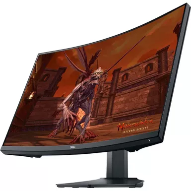 image of Dell - S2721HGF 27" Gaming - LED Curved FHD FreeSync and G-SYNC Compatible Monitor (DisplayPort, HDMI) - Black with sku:bb21626383-bestbuy
