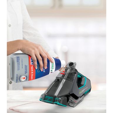 Alt View Zoom 13. BISSELL - Pet Stain Eraser PowerBrush Plus cordless portable carpet cleaner - Titanium and Electric Blue
