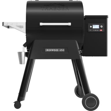 Angle Zoom. Traeger Grills - Ironwood 650 Pellet Grill and Smoker with WiFire - Black