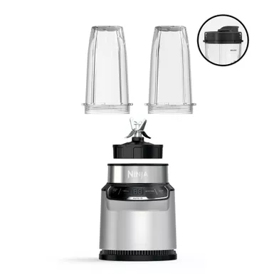 Ninja - Nutri-Blender Pro Personal Blender with Auto-iQ - Cloud Silver