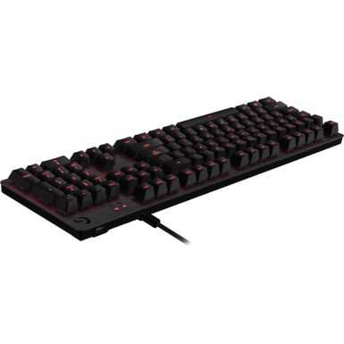 Angle Zoom. Logitech - G413 Wired Gaming Mechanical Romer-G Switch Keyboard with Backlighting - Carbon