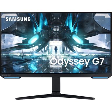 image of Samsung - Odyssey G7 28"IPS 1ms 4K UHD FreeSync&G-Sync Compatible Gaming Monitor with HDR - Black with sku:bb21765480-6463480-bestbuy-samsung