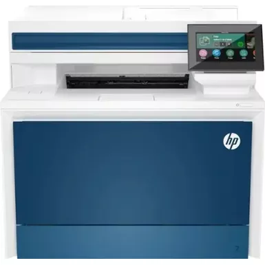 image of HP - LaserJet Pro 4301fdw Wireless Color All-in-One Laser Printer - White/Blue with sku:bb22119205-bestbuy