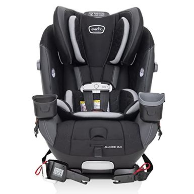 image of Evenflo All4One DLX 4-In-1 Convertible Car Seat (Kingsley Black) with sku:b08398mv69-eve-amz