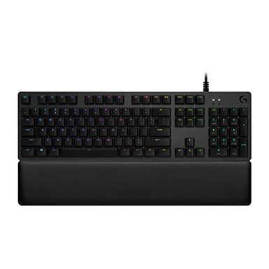 image of Logitech G513 Carbon LIGHTSYNC RGB Mechanical Gaming Keyboard with GX Brown Switches - Tactile with sku:b07qrggcgp-log-amz