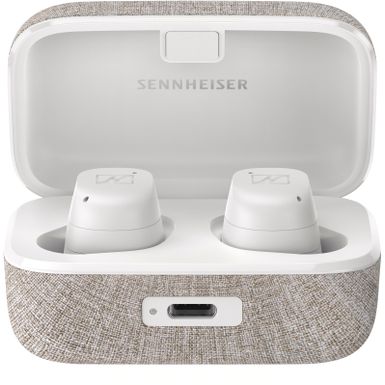 image of Sennheiser - Momentum 3 True Wireless Noise Cancelling In-Ear Headphones - White with sku:bb21967348-6501417-bestbuy-sennheiser