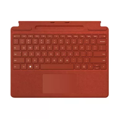 image of Microsoft Surface Pro Signature Keyboard, Poppy Red with sku:9kx569-ingram