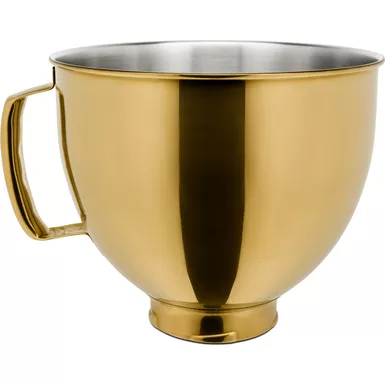 KitchenAid 5-Quart Tilt-Head Metallic Finish Stainless Steel Bowl in Radiant Gold