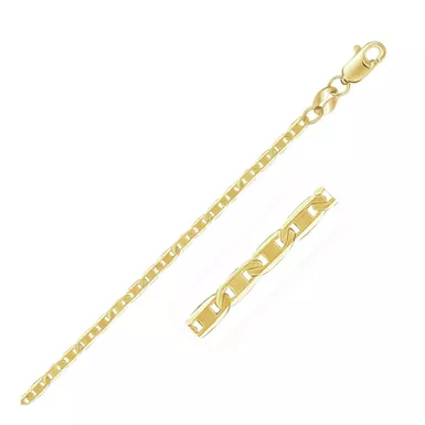 10k Yellow Gold Mariner Link Chain 1.7mm (20 Inch)