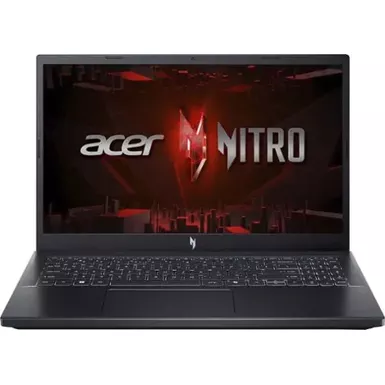 image of Acer - Nitro V ANV15-51-789J 15.6" FHD IPS Laptop -13th Gen Intel Core i7- NVIDIA GeForce RTX 4060-16GB DDR5-512GB SSD - Obsidian Black with sku:bb22278991-bestbuy