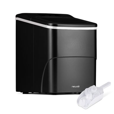 image of Newair 26 lbs. Countertop Ice Maker, Matte Black Portable and Lightweight, Intuitive Control, Large or Small Ice Size - Matte Black with sku:runpfeyyfvn_nbhtdabcaqstd8mu7mbs-overstock