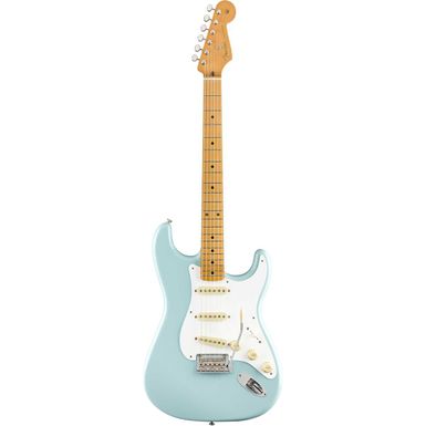 image of Fender Vintera '50s Stratocaster Modified Electric Guitar, Maple Fingerboard, Daphne Blue with sku:fe0149962304-adorama