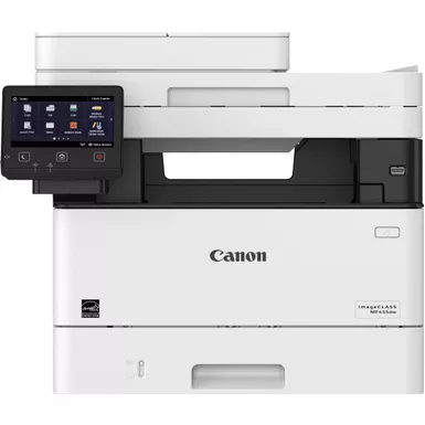 Canon - imageCLASS MF455dw Wireless Black-and-White All-In-One Laser Printer with Fax - White