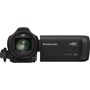 image of Panasonic - HC-VX870K 4K Ultra HD Flash Memory Camcorder - Black with sku:bb19711623-3774034-bestbuy-panasonic