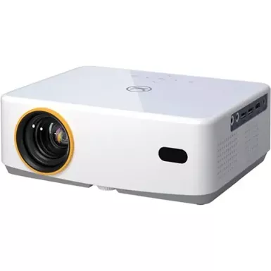 Vankyo - Leisure 570B Native 1080P Wireless Smart WebOS Single LCD Mini Projector, Screen Included - White