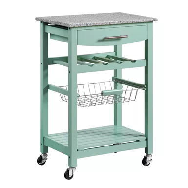 image of Ravenel Kitchen Island With Green with sku:lfxs1539-linon