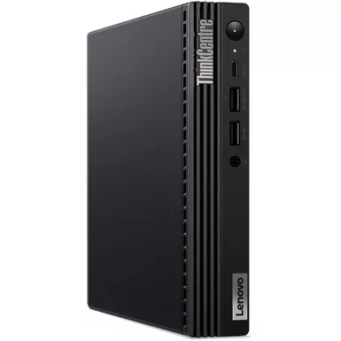 image of Lenovo - ThinkCentre M70q Gen 4 Desktop - Intel Core i5 - 8GB Memory - 256GB SSD - Black with sku:bb22205436-bestbuy