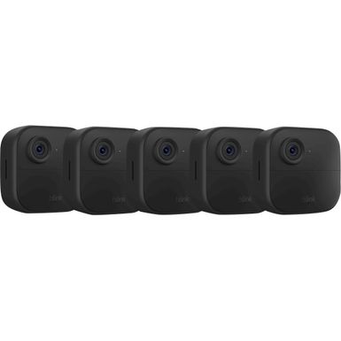 image of Blink - Outdoor 4 5-Camera Wireless 1080p Security System with Up to Two-year Battery Life - Black with sku:bb22187458-6552898-bestbuy-blink