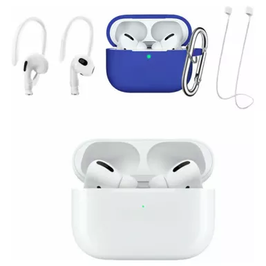 image of Apple AirPods Pro White Magsafe With Blue Accessory Kit with sku:mlwk3blu-streamline