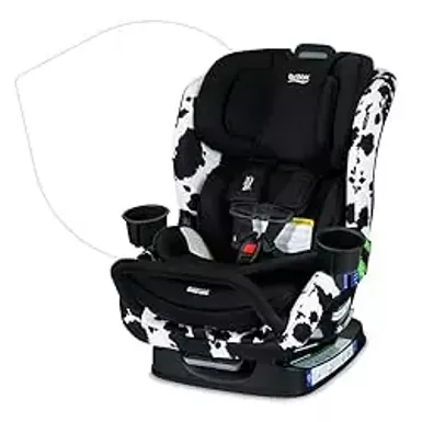 image of Britax Poplar S Convertible Car Seat, 2-in-1 Car Seat, Slim 17-Inch Design, ClickTight, Cowmooflage with sku:b0d5svm7mv-amazon