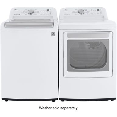 Alt View Zoom 15. LG - 7.3 Cu Ft Electric Dryer with Sensor Dry - White