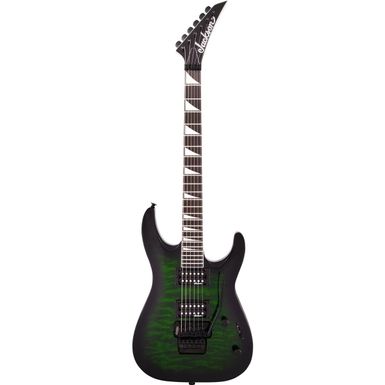 Jackson JS32Q DKA JS Series Dinky Arch Top Electric Guitar, Transparent Green Burst