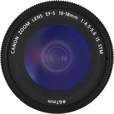 Alt View Zoom 16. Canon - EF-S 10-18mm f/4.5-5.6 IS STM Ultra-Wide Zoom Lens - Black