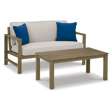 image of Fynnegan Loveseat w/Table (2/CN) with sku:p349-035-ashley