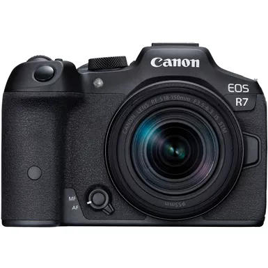 image of Canon - EOS R7 Mirrorless Camera with RF-S 18-150mm f/3.5-6.3 IS STM Lens - Black with sku:bb21999589-bestbuy