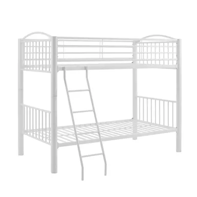 image of Parknoll Metal Twin Bunk Bed White with sku:pfxs1503-linon