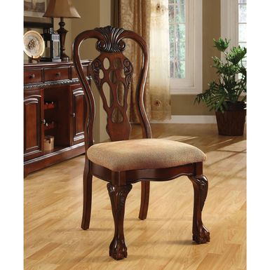 image of Furniture of America Harper Cherry Dining Chair (Set of 2) - Cherry with sku:mrqga4wkxzi9g6kyk_pcywstd8mu7mbs-fur-ovr