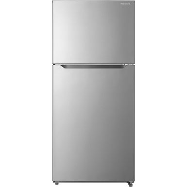 image of Insignia - 18 Cu. Ft. Top-Freezer Refrigerator - Stainless steel with sku:bb21807972-6472692-bestbuy-insignia