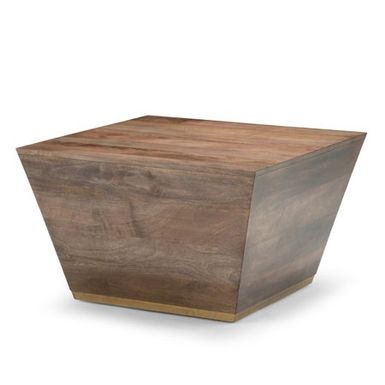 image of Simpli Home Abba - coffee table - square - dark brown with sku:bb21560938-6414996-bestbuy-simplihome