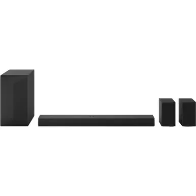 image of LG - 5.1 Channel Soundbar with Wireless Subwoofer and Rear Speakers - Black with sku:bb22304363-bestbuy
